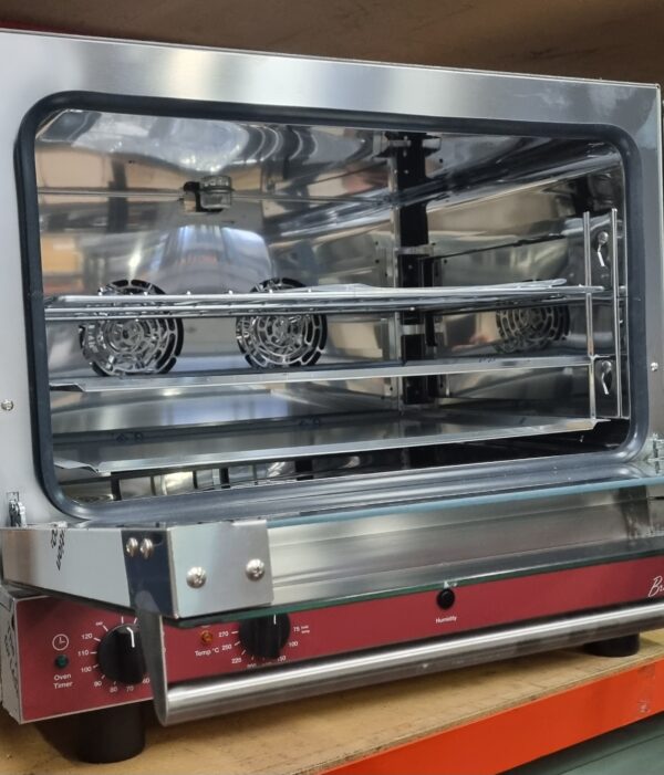 RVS Elektrische Convectieoven+ Manuele Bevochtiger 230V NIEUW