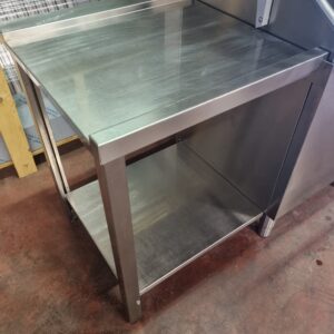 RVS Aan- en Afvoertafel 120Bx70Dx85H cm GEBRUIKT