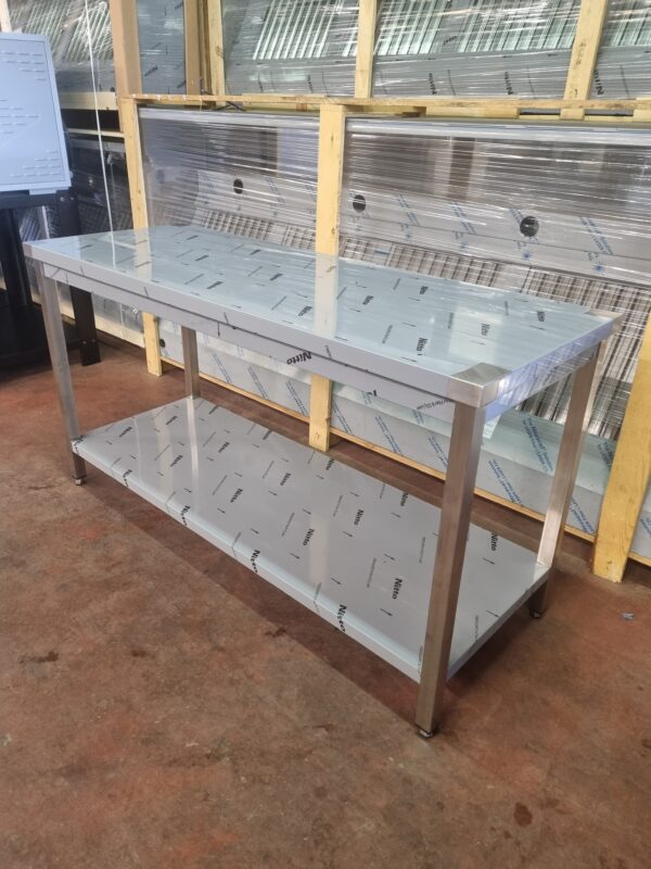 RVS Werktafel 180Bx60Dx85H cm NIEUW