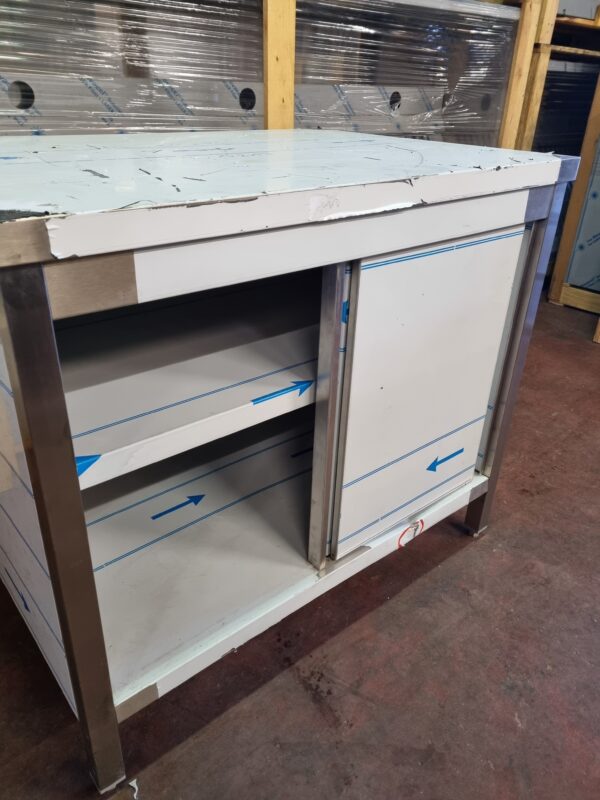 RVS Werkkast / Tafel 100Bx70Dx85H cm NIEUW