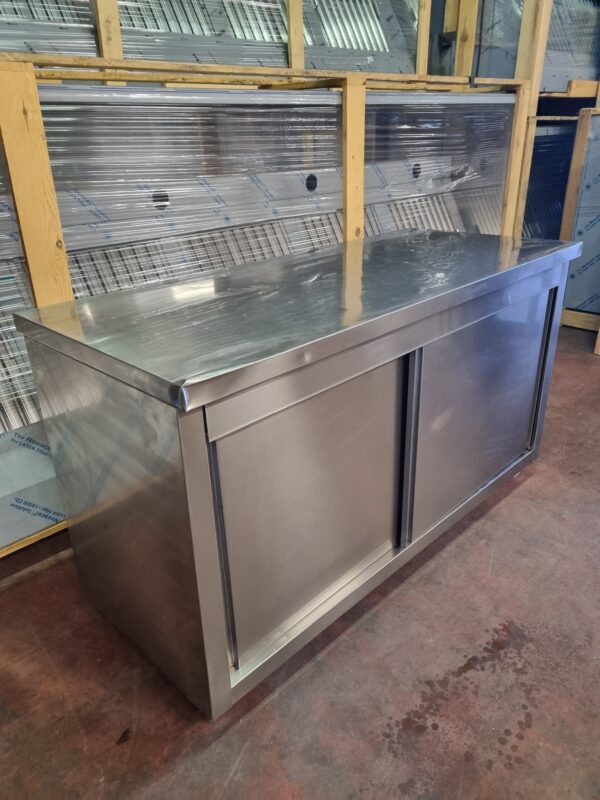 RVS Werkkast / Tafel 140Bx60Dx85H cm GEBRUIKT