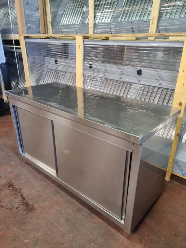 RVS Werkkast / Tafel 140Bx60Dx85H cm GEBRUIKT